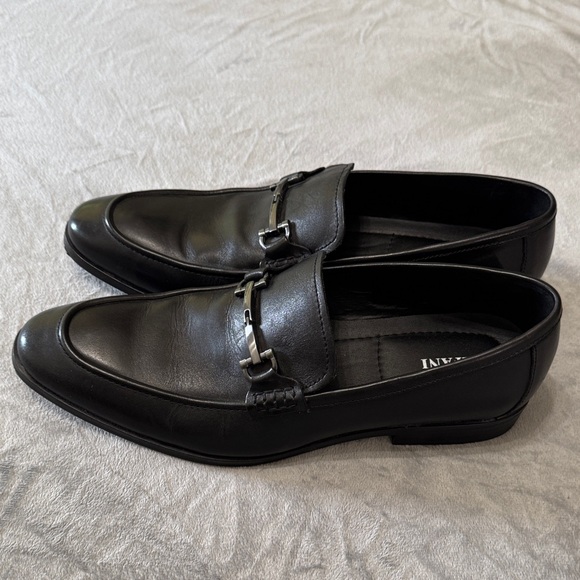 Alfani Other - Alfani Men’s 11 M Chandler Moc-Toe Bit Slip On Loafers Black Leather Dressy Shoe